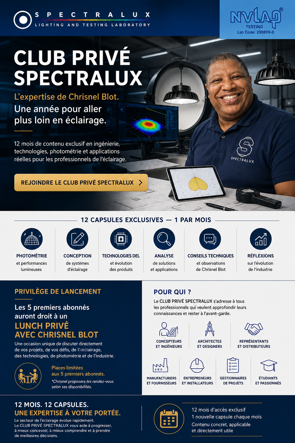 CLUB PRIVÉ SPECTRALUX — Adhésion annuelle